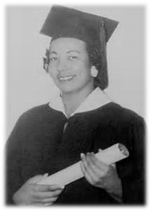 Christiana Smith graduation photo 1956